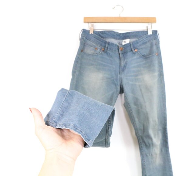 *H&M Grey Blue Wash Skinny Low Waist Jeans - Picture 4 of 7